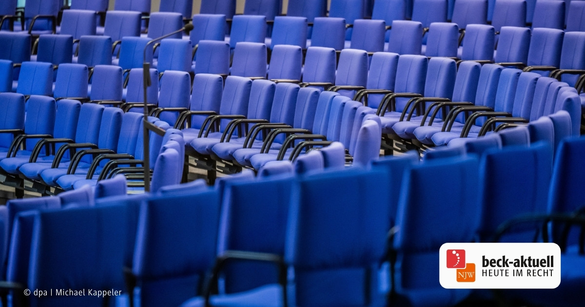 : Alter Bundestag, neuer Bundestag | beck-aktuell