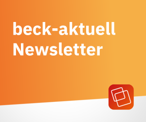 Banner für beck-aktuell-Newsletter 